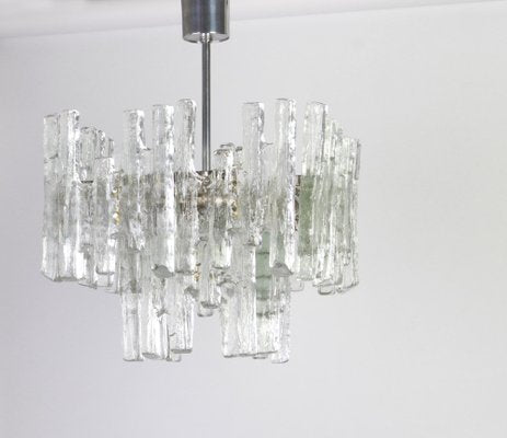 Large Austrian Murano Ice Glass Chandelier from Kalmar, 1960s-UGR-1086215