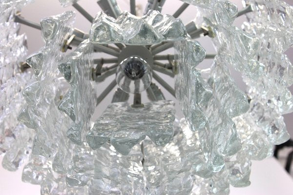 Large Austrian Murano Ice Glass Chandelier from Kalmar, 1960s-UGR-1086139