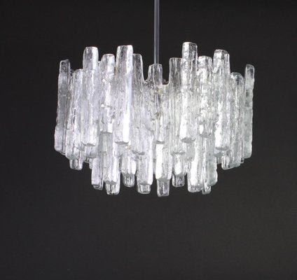 Large Austrian Murano Ice Glass Chandelier from Kalmar, 1960s-UGR-1086238