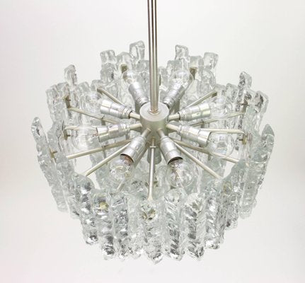 Large Austrian Murano Ice Glass Chandelier from Kalmar, 1960s-UGR-1086139