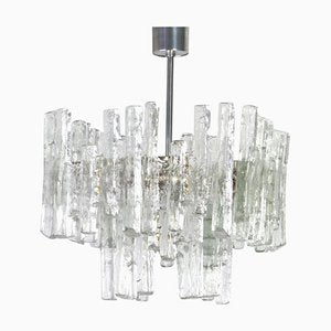 Large Austrian Murano Ice Glass Chandelier from Kalmar, 1960s-UGR-1086215