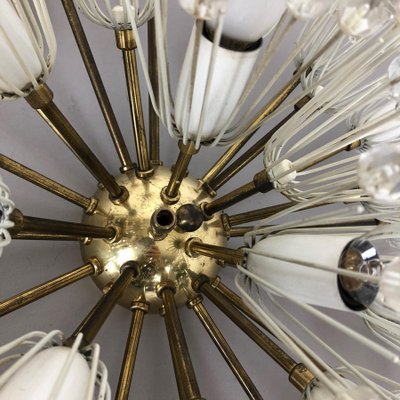 Large Austrian Snowball Ceiling Light by Emil Stejnar for Rupert Nikoll, 1950s-QZ-1099342