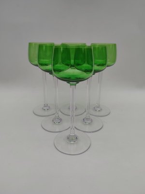 Large Baccarat Crystal Glasses from Baccarat, 1970s, Set of 6-EHL-2033773