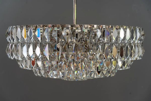 Large Bakalowits Crystal Chandelier, Vienna, 1950s-SPD-1299408