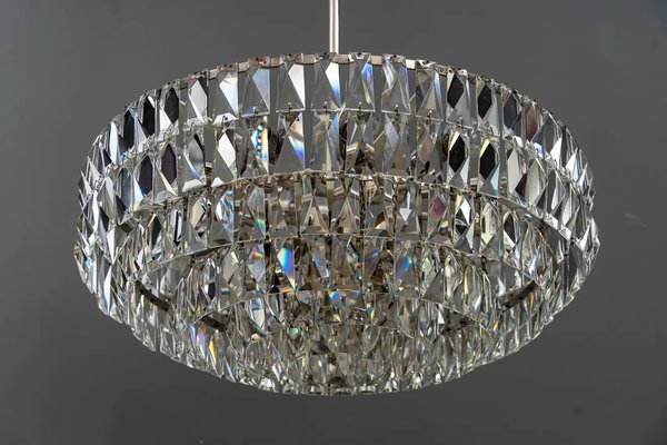 Large Bakalowits Crystal Chandelier, Vienna, 1950s-SPD-1299408