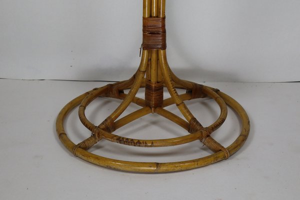 Large Bamboo & Rattan Coat Rack, 1960s-BHG-1793856