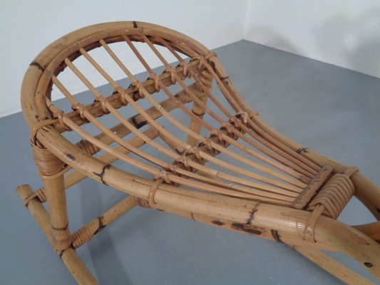 Large Bamboo Rocking Horse by Dirk van Sliedregt for Rohé Noordwolde, 1950s-RDW-680596