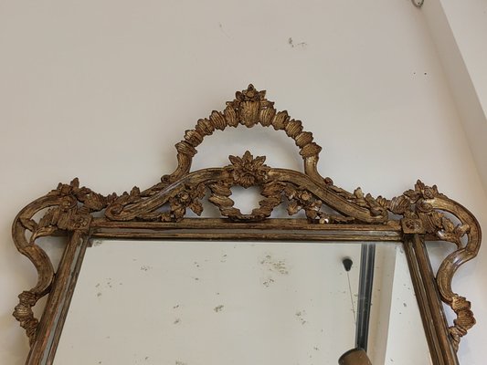 Large Baroque Mirror for Fireplace with Wooden Frame-ZFY-1727627