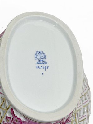 Large Basket with Handles in Porcelain-UCH-1224422