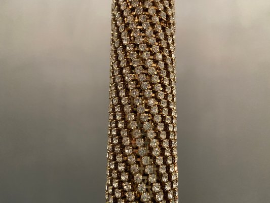 Large Beaded Murano Glass Chandelier from Rosa Perla, 1970s-JJC-862345