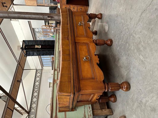 Large Beech Worktable, 1890s-WSZ-2020815