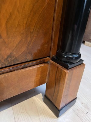 Large Biedermeier Half-Cabinet in Ebonized Walnut, South Germany, 1820-NNB-1383598