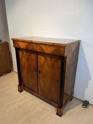 Large Biedermeier Half-Cabinet in Ebonized Walnut, South Germany, 1820-NNB-1383598