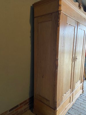 Large Biedermeier Oak Wardrobe, 1830s-GTG-1812137