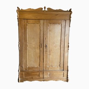 Large Biedermeier Oak Wardrobe, 1830s-GTG-1812137