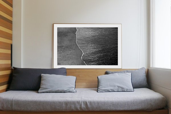 Large Black and White Giclée Photograph of Seascape, 2021-RWC-845061