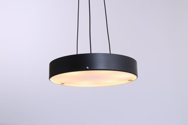 Large Black Ceiling Lamp attributed to Bruno Gatta for Stilnovo, 1950s-XT-1397741