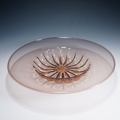 Large Blown Glass Dish by Vittorio Zecchin for Venini, 1920s-KJP-1797801