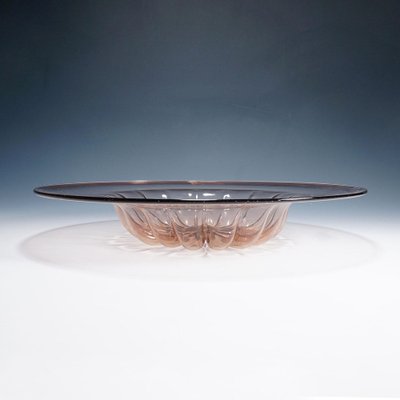 Large Blown Glass Dish by Vittorio Zecchin for Venini, 1920s-KJP-1797801