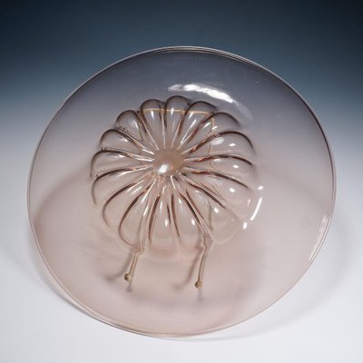 Large Blown Glass Dish by Vittorio Zecchin for Venini, 1920s-KJP-1797801