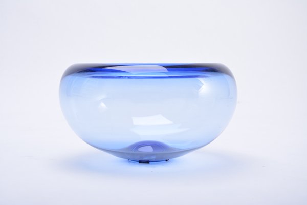 Large Blue Danish Provence Bowl by Per Lütken for Holmegaard, 1950s-FN-144798