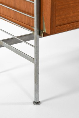 Large Bookcase in Teak and Chromed Steel attributed to Nils Strinning, 1960s-SC-2022151