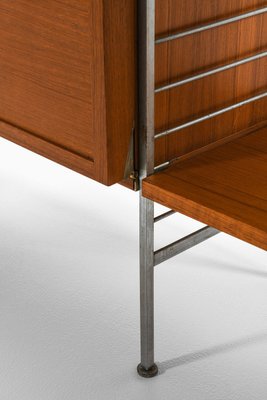 Large Bookcase in Teak and Chromed Steel attributed to Nils Strinning, 1960s-SC-2022151