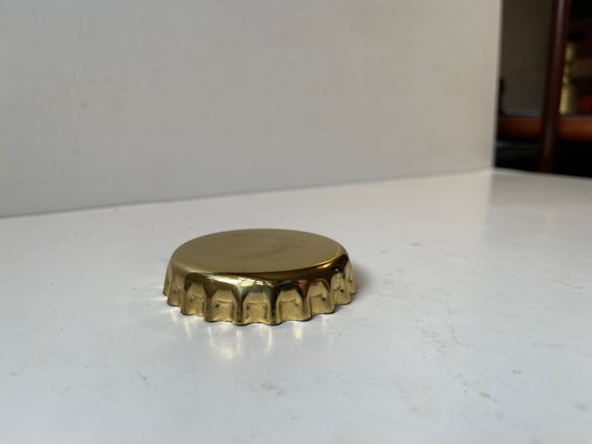 Large Bottle Cap Opener in Brass from Georg Jensen, 1980s-LCR-1388842