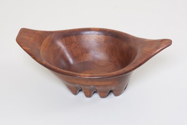 Large Bowl and Cup in Walnut by Lee Swennes, USA, 1960s, Set of 3-SFD-631693