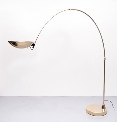 Large Brass Arc Lamp by Leonardo Marelli, 1980s-GCG-970117