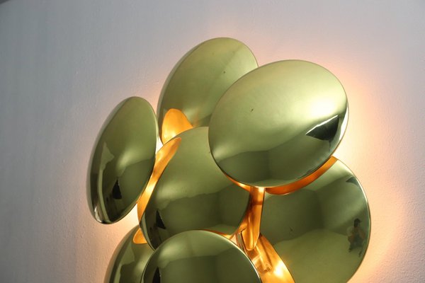 Large Brass Ceiling Lamps by Goffredo Reggiani, 1980s-DXL-1706970