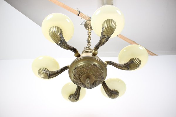 Large Brass Chandelier, 1900-TZ-1124687