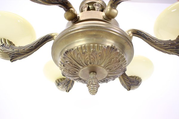 Large Brass Chandelier, 1900-TZ-1124687