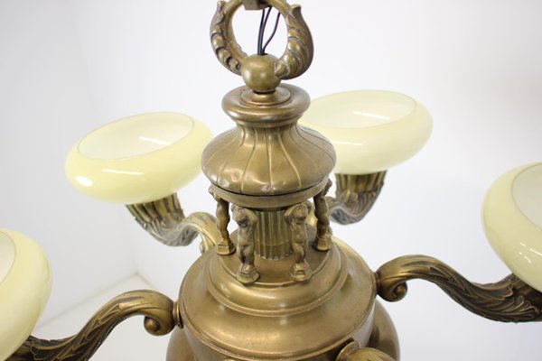 Large Brass Chandelier, 1900-TZ-1124687