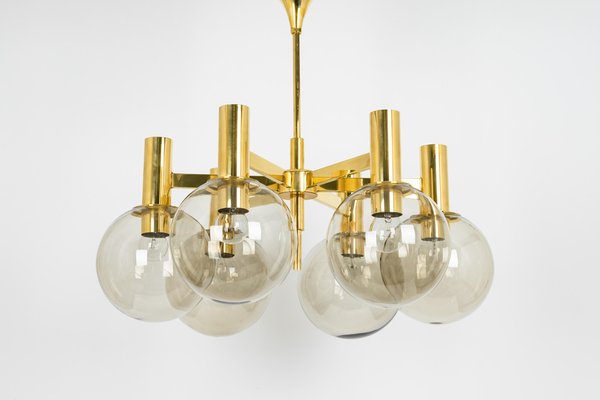 Large Brass Chandeliers, 1960s-UGR-1085326