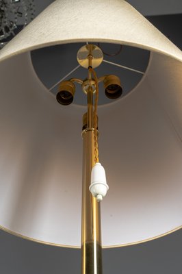 Large Brass Floor Lamps Helios Mod. 2035 by J. T. Kalmar 1960s, Set of 2-SPD-1328803