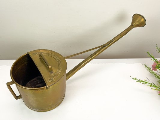 Large Brass Garden Watering Can, 1930s-WZZ-1758152