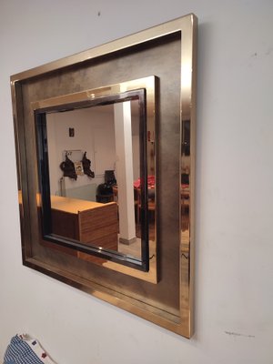 Large Brass Mirror from Belgo Chrom / Dewulf Selection, 1970s-WBX-1344984