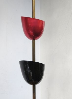 Large Brass Painted Aluminum Ceiling Light, 1950s-EY-1216142