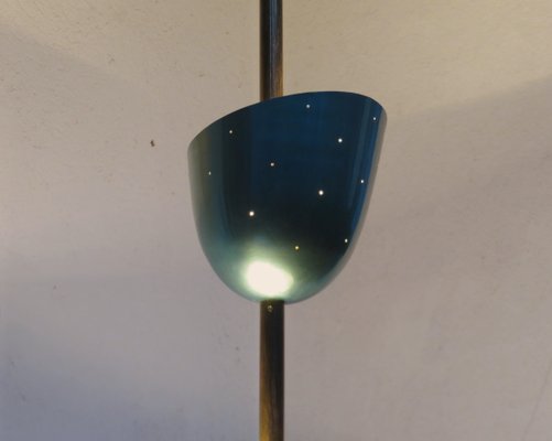 Large Brass Painted Aluminum Ceiling Light, 1950s-EY-1216142