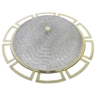 Large Brass Sputnik Flush Mount in the Style of Stilnovo, 1970s-UGR-1085603