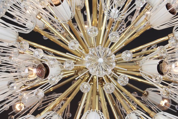 Large Brass Starburst Chandelier by Emil Stejnar for Rupert Nikoll, Austria, 1960s-UGR-1085845