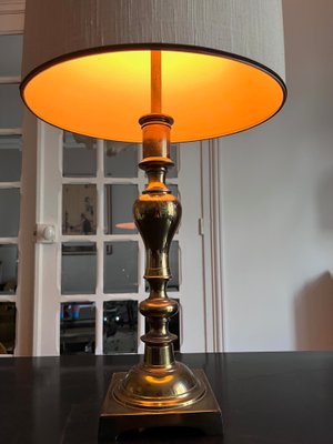 Large Brass Table Lamps from Stiffel, 1960s, Set of 2-AVC-1450019