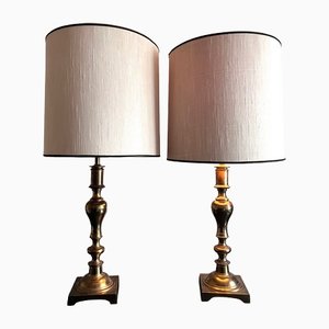 Large Brass Table Lamps from Stiffel, 1960s, Set of 2-AVC-1450019