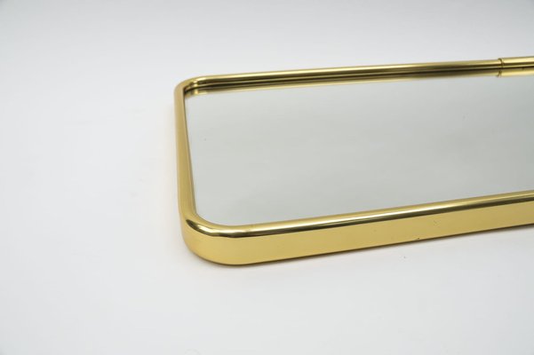 Large Brass Wall Mirror, 1950s-KQB-1283349