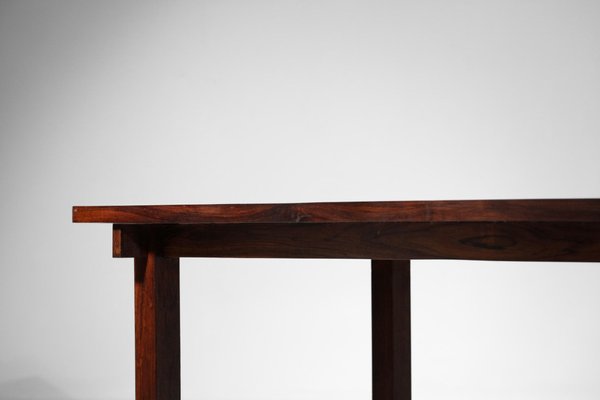 Large Brazilian Solid Wood Dining Table, 1960s-YU-1133309