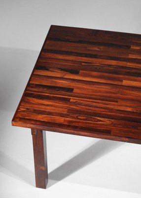 Large Brazilian Solid Wood Dining Table, 1960s-YU-1133309