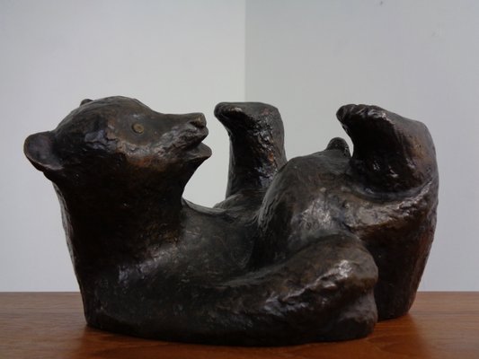 Large Bronze Bear with Baby Bear, 1960s-RDW-1419620