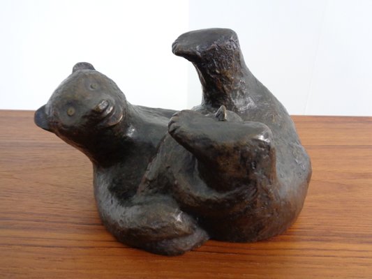 Large Bronze Bear with Baby Bear, 1960s-RDW-1419620