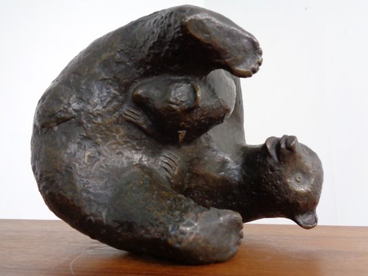 Large Bronze Bear with Baby Bear, 1960s-RDW-1419620